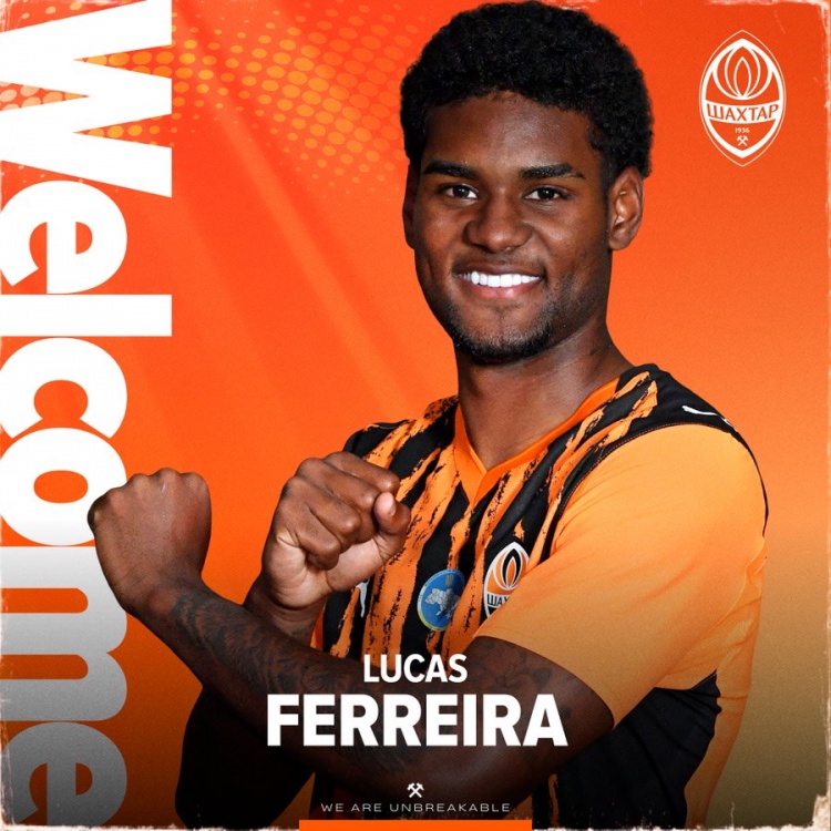 官方：矿工签下圣保罗19岁边锋费雷拉 据悉转会费总价1200万欧